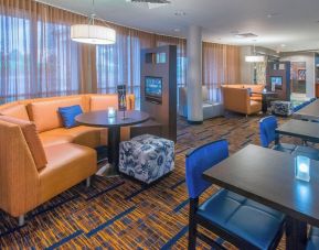 Media pods perfect for coworking at Courtyard By Marriott Montgomery Prattville.