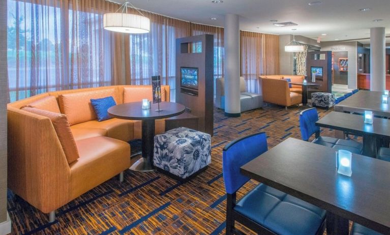 Media pods perfect for coworking at Courtyard By Marriott Montgomery Prattville.