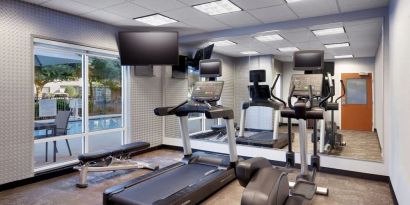 Fitness center at Fairfield Inn & Suites By Marriott Albany.