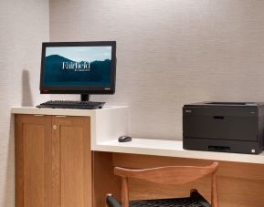 Business center available at Fairfield Inn & Suites By Marriott Albany.