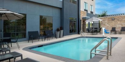 Refreshing outdoor pool at Fairfield Inn & Suites By Marriott Houston Pasadena.