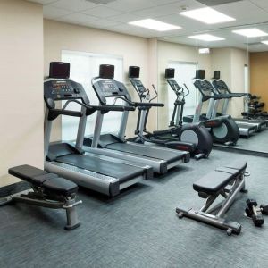 Fitness center at Fairfield Inn & Suites By Marriott Houston Pasadena.