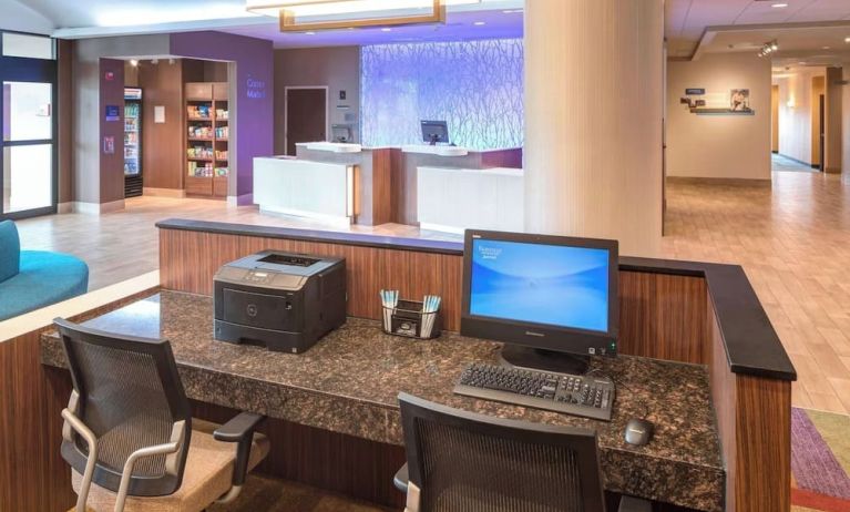 Business center available at Fairfield Inn & Suites By Marriott Houston Pasadena.