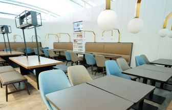 Ample seats with natural light perfect for coworking at Plaza Premium Lounge. Terminal 1 (YYZ).
