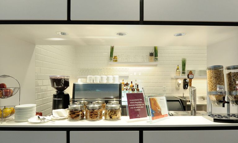 Beverage station at Plaza Premium Lounge. Terminal 1 (YYZ).
