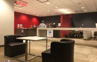 Ample seats available perfect for coworking at Plaza Premium Lounge - Terminal 1 (YYZ).