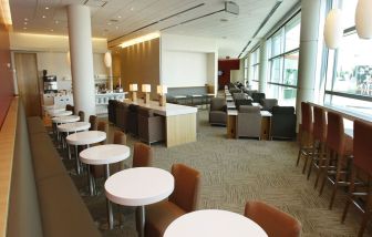 Ample seats perfect for coworking at Plaza Premium Lounge - Terminal 3 (YYZ).