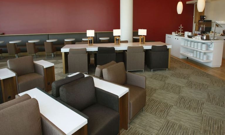 Ample seats perfect for coworking at Plaza Premium Lounge - Terminal 3 (YYZ).