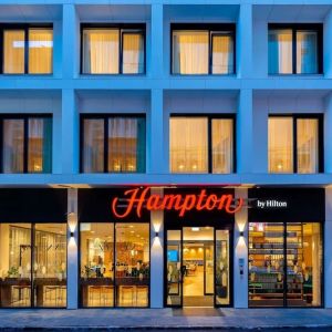 Hotel exterior at Hampton By Hilton Budapest City Centre.