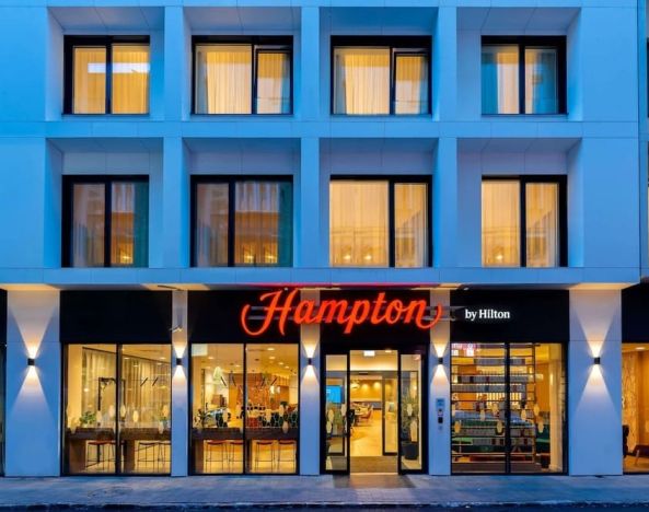 Hotel exterior at Hampton By Hilton Budapest City Centre.