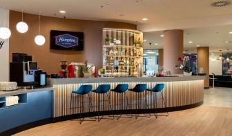 Hotel bar at Hampton By Hilton Budapest City Centre.