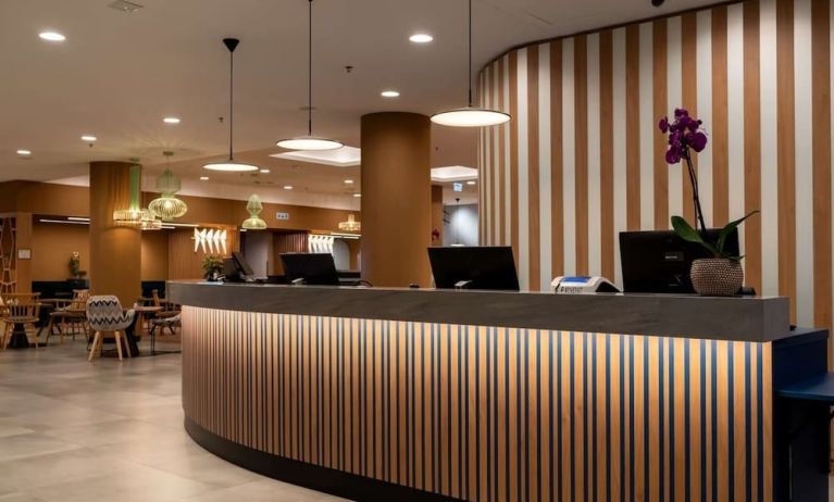 Hotel reception at Hampton By Hilton Budapest City Centre.