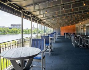 Terrace perfect for coworking at Hyatt Regency Boston/Cambridge.