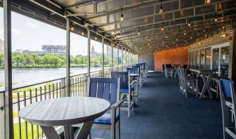 Terrace perfect for coworking at Hyatt Regency Boston/Cambridge.