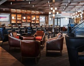 Hotel bar at Hyatt Regency Boston/Cambridge.