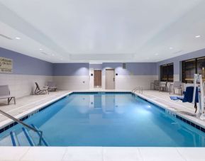 Indoor pool at Hampton Inn Chicago Orland Park.