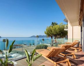 Day room with balcony views at Canopy By Hilton Cannes.