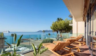 Day room with balcony views at Canopy By Hilton Cannes.