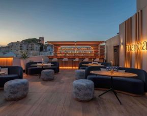 Rooftop terrace at Canopy By Hilton Cannes.