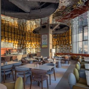 Dining room at Canopy By Hilton Cannes.