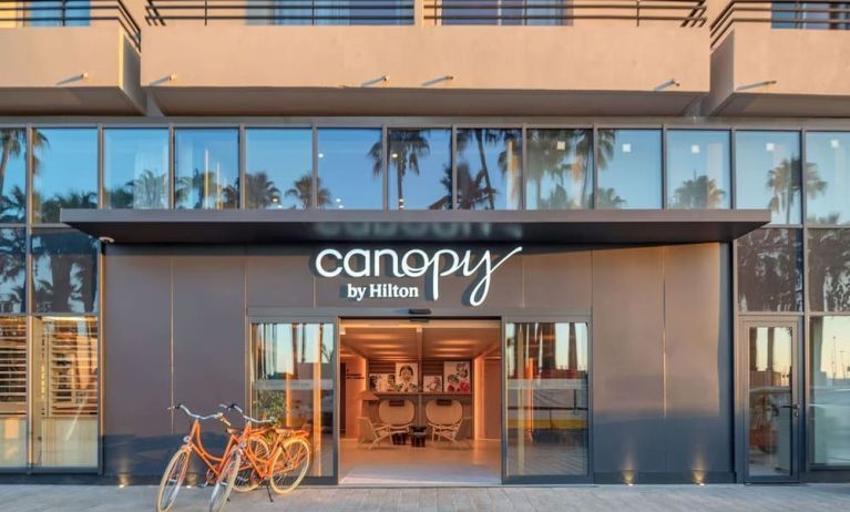 Hotel entrance at Canopy By Hilton Cannes.