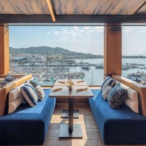 Lounge area at Canopy By Hilton Cannes.