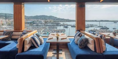 Lounge area at Canopy By Hilton Cannes.