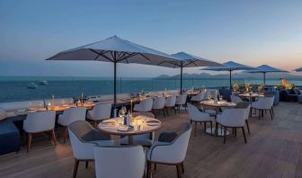 Rooftop dining at Canopy By Hilton Cannes.