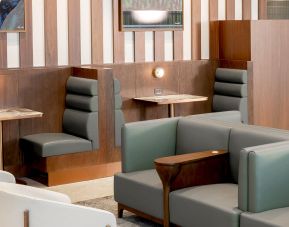 Ample seats with natural light perfect for coworking at Plaza Premium Lounge (YVR).