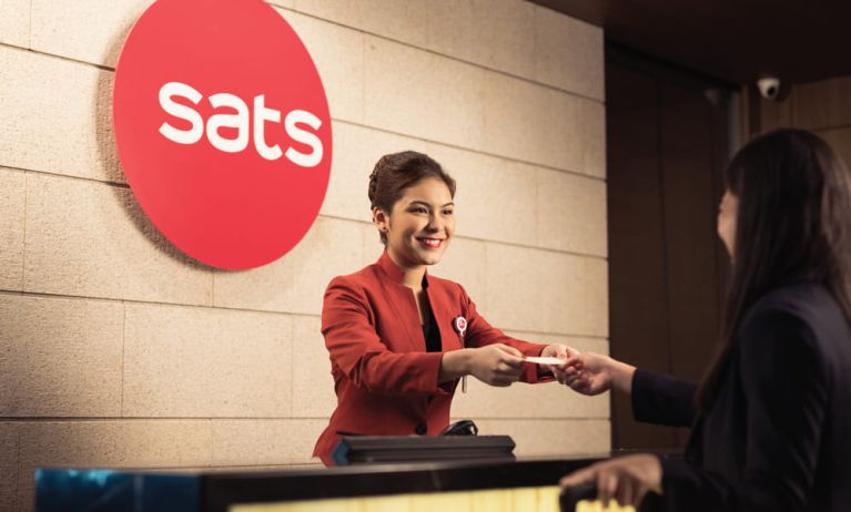 Front desk at SATS Premier Lounge - Terminal 2 (SIN).
