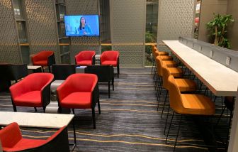 Ample seats available perfect for coworking at Marhaba Lounge - Terrminal 3 (SIN).