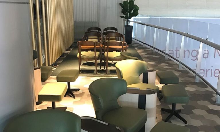 Ample seats perfect for coworking at BLOSSOM - SATS & Plaza Premium Lounge - Terminal 4 (SIN).