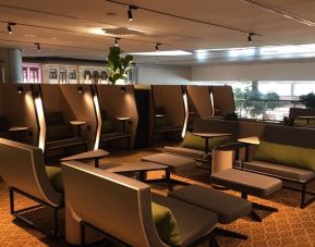 Ample seats perfect for coworking at BLOSSOM - SATS & Plaza Premium Lounge - Terminal 4 (SIN).