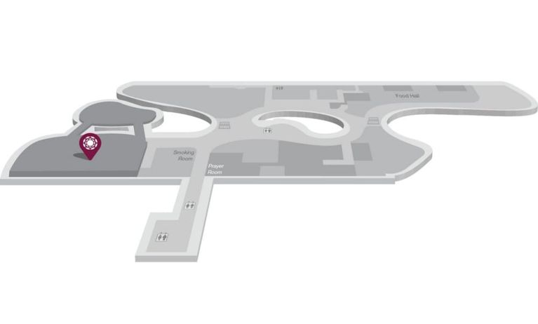 Exact location of the BLOSSOM - SATS & Plaza Premium Lounge - Terminal 4 (SIN).