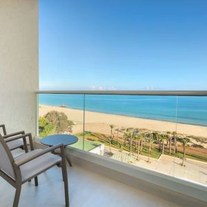 Day room with sea view at Hilton Skanes Monastir Beach Resort.