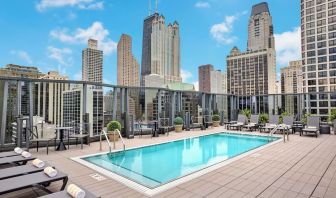 Rooftop pool at Viceroy Chicago.