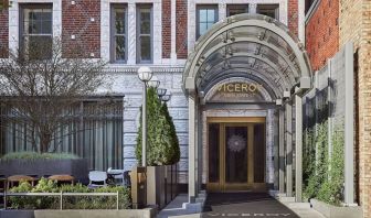 Hotel entrance at Viceroy Chicago.