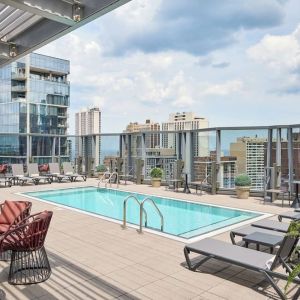 Outdoor pool at Viceroy Chicago.