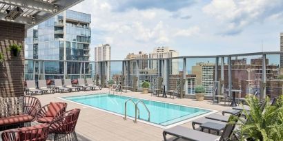 Outdoor pool at Viceroy Chicago.