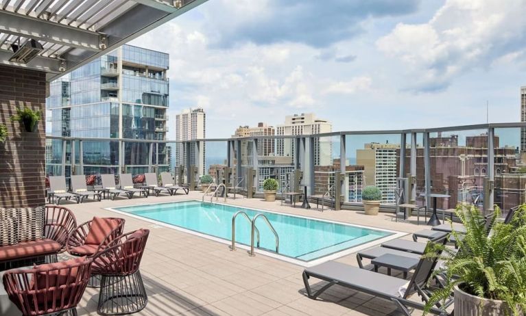 Outdoor pool at Viceroy Chicago.