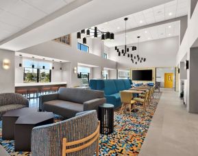 Lounge seating at Hampton Inn & Suites Corona, CA.