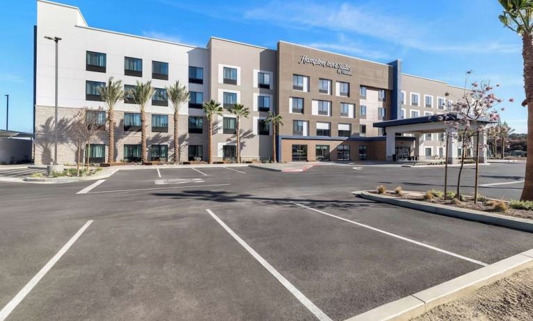 Parking available at Hampton Inn & Suites Corona, CA.