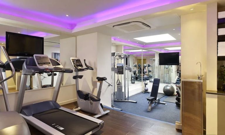 Fully equipped fitness center at Blakemore Hyde Park Hotel.