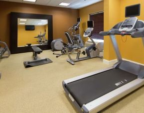 Fitness center at Hilton Garden Inn Macon / Mercer University.
