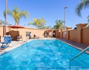 Refreshing outdoor pool at Holiday Inn Express & Suites Corona.