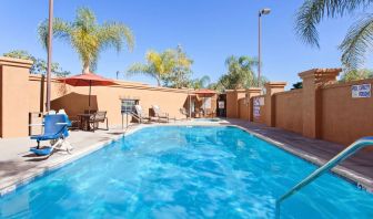 Refreshing outdoor pool at Holiday Inn Express & Suites Corona.