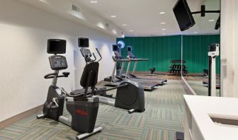 Fitness center available at Holiday Inn Express & Suites Corona.