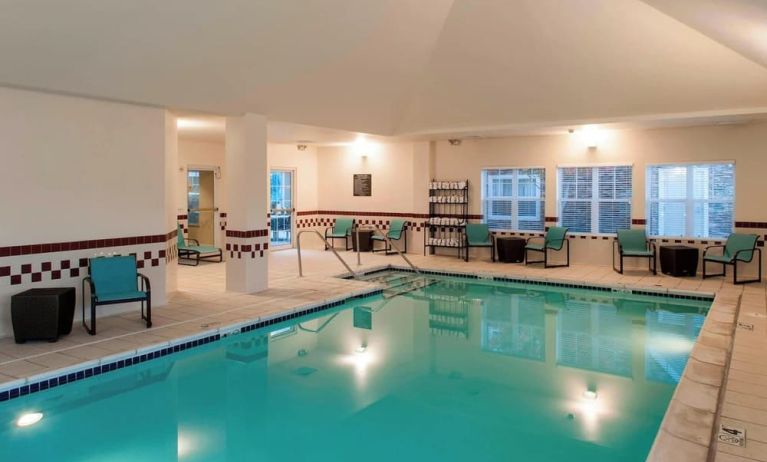 Refreshing indoor pool at Residence Inn By Marriott Bentonville Rogers.