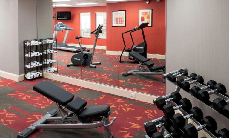 Fitness center at Residence Inn By Marriott Bentonville Rogers.