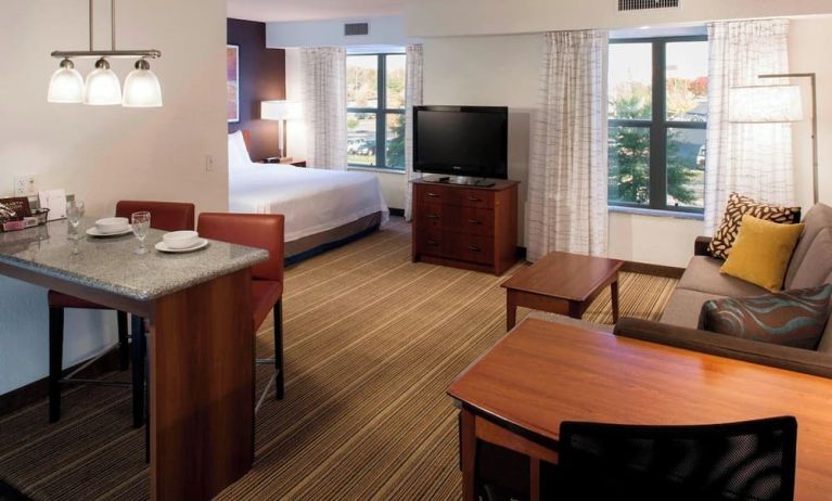 Day use room with living area at Residence Inn By Marriott Bentonville Rogers.